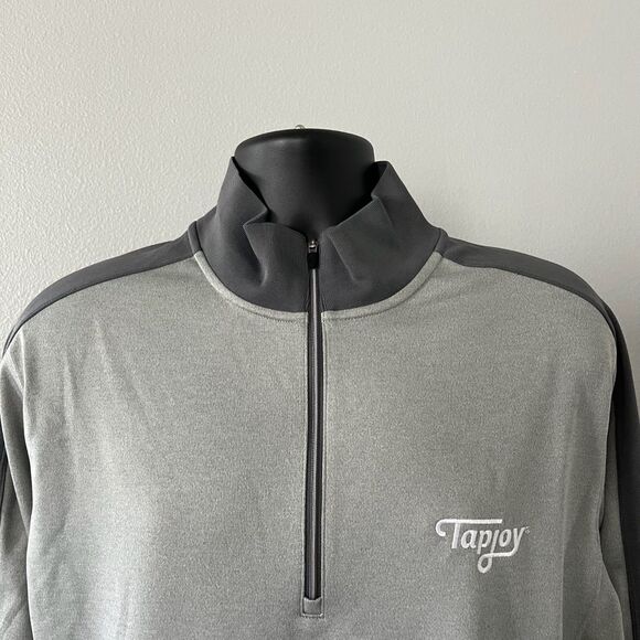 Nike Golf Mens L Pullover Tour Performance Dri-FIT Half Zip Gray Tapjoy - Picture 3 of 5